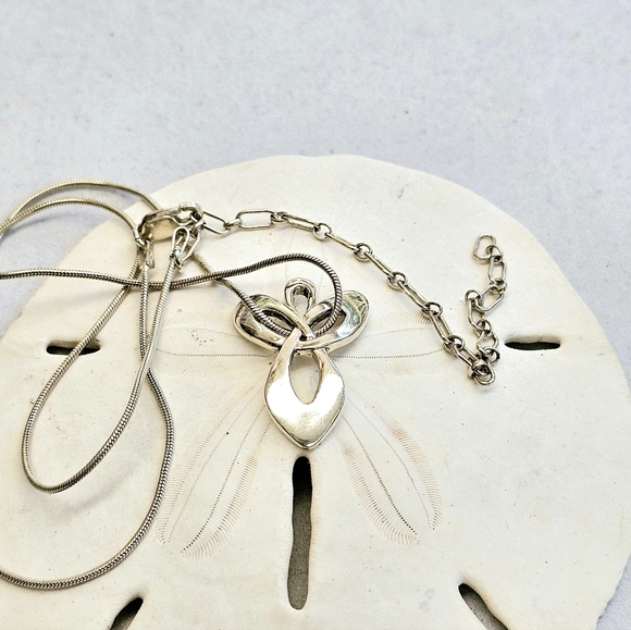 Carolyn Pollack Relios Angel Necklace 925 ITALY Sterling Silver - Picture 4 of 14